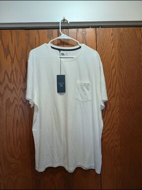 White Pocket Crew T-Shirt - Men's